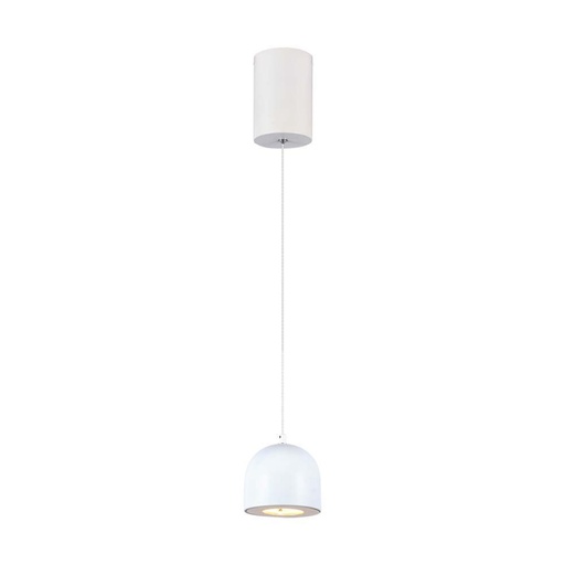 [7996] [VQ22679961] LÁMPARA COLGANTE LED 8.5W Φ100 AJUSTABLE ON/OF CUERPO BLANCO 3000K