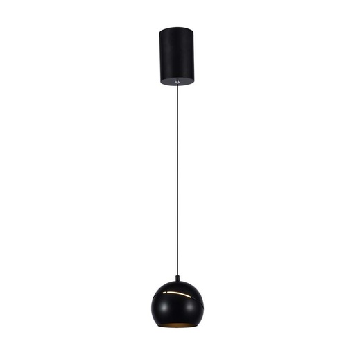 [7998] [VQ22679981] LÁMPARA COLGANTE LED 8.5W Φ180 CUERPO NEGRO 3000K