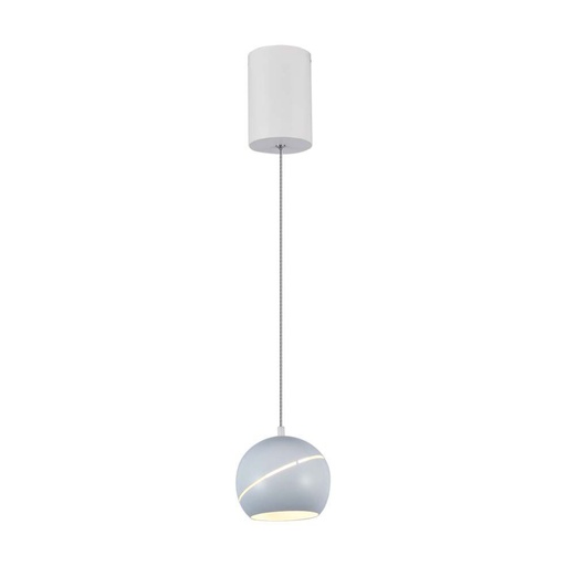[8002] [VQ22680021] LÁMPARA COLGANTE LED 8.5W Φ180 AJUSTABLE ON/OF CUERPO BLANCO 3000K