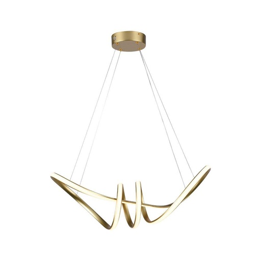 [8011] [VQ22680111] LÁMPARA DECORATIVA COLGANTE LED 24W 720*300 CUERPO ORO CHAMPÁN 3000K