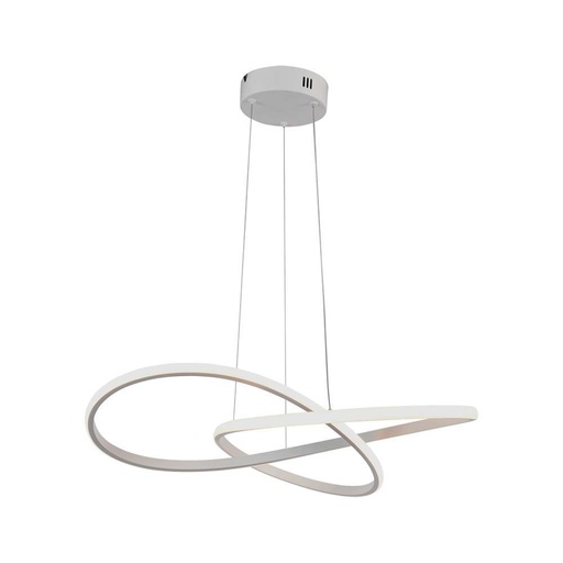 [8013] [VQ22680131] LÁMPARA DE TECHO COLGANTE DECORATIVA LED 20W Ф500 CUERPO BLANCO 3000K