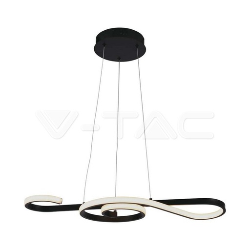 [8020] [VQ22680201] LÁMPARA DE TECHO COLGANTE DECORATIVA LED 18W 700X250 CUERPO NEGRO 3000K