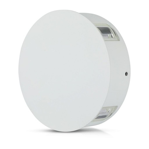 [8213] [VQ22682131] APLIQUE DE PARED LED 4W CUERPO BLANCO REDONDO IP65 3000K