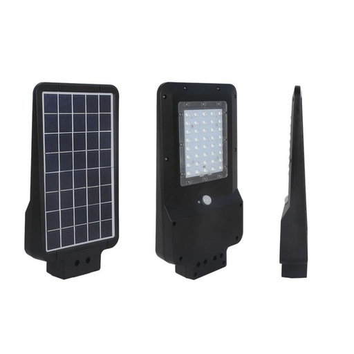 [8548] [VQ22685481] FAROLA LED SOLAR 15W PIR SENSOR CUERPO NEGRO 6000K