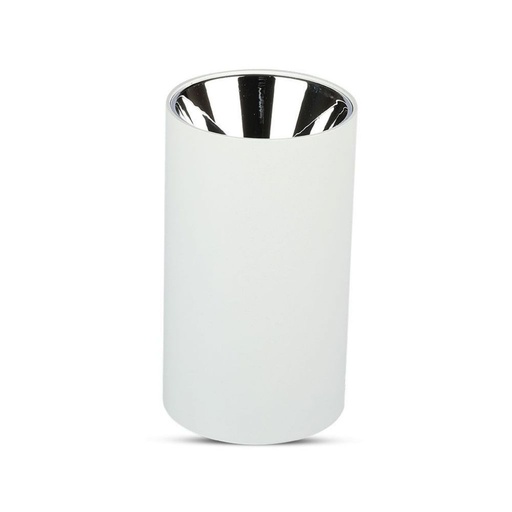 [8590] [VQ22685901] APLIQUE DE TECHO PARA GU10 REDONDO BLANCO & CROMO