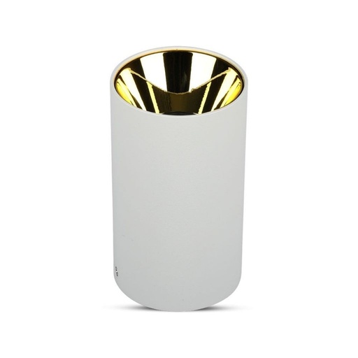 [8591] [VQ22685911] APLIQUE DE TECHO PARA GU10 REDONDO BLANCO & DORADO