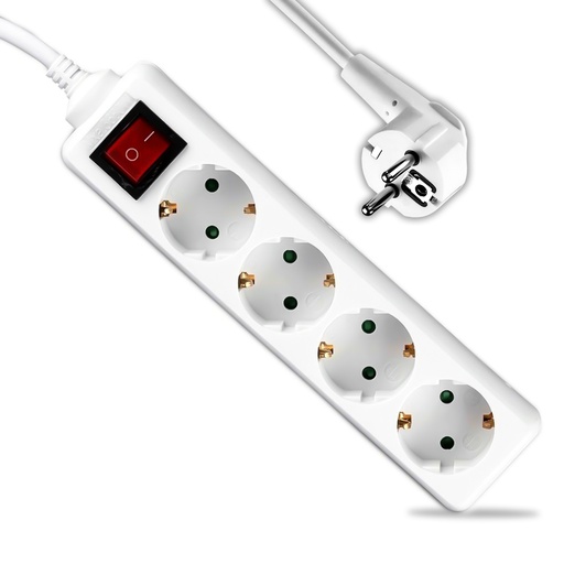 [8764] [VQ22687641] ENCHUFE 4 TOMAS CON INTERRUPTOR Y CABLE 1.5M