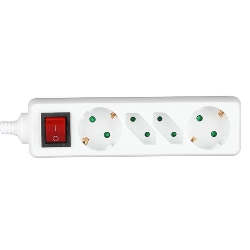 [8770] [VQ22687701] ENCHUFE 4 TOMAS COMBINADO (3G1.5MM2 X 1.5M)