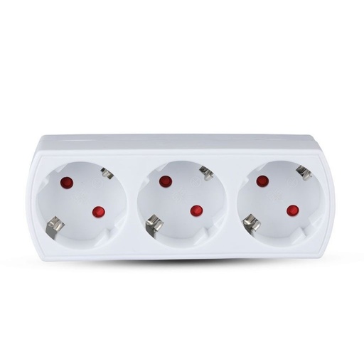 [8789] [VQ22687891] ADAPTADOR TRIPLE CON TOMA DE TIERRA 16A 250V