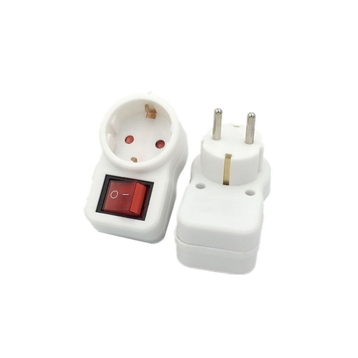 [8841] [VQ22688411] ADAPTADOR DE 2 TOMAS CON INTERRUPTOR 16A 250V
