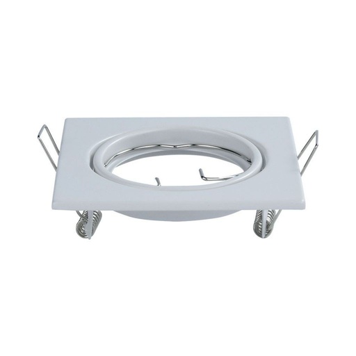 [8941] [VQ22689411] ARO PARA GU10 CUADRADO BLANCO (2 UNID./CAJA)