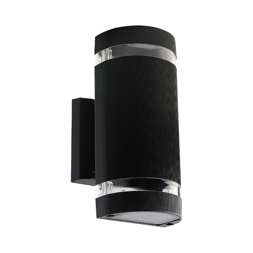 [93573] [VQ226935731] APLIQUE DE PARED LED CUERPO NEGRO IP44 E27 REDONDO