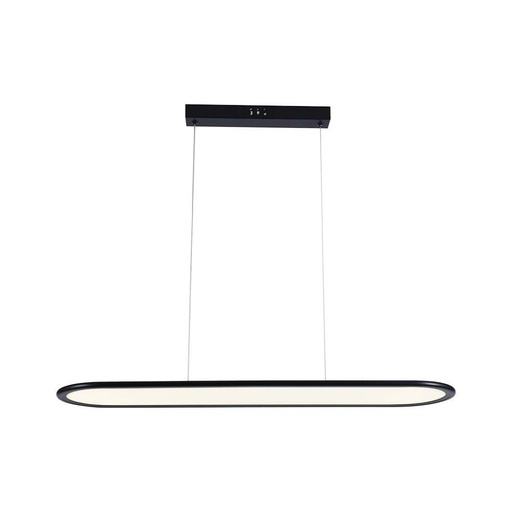 [10046] [VQ226100461] LÁMPARA DE TECHO COLGANTE LED 24W (80*100CM) CUERPO NEGRO 3000K