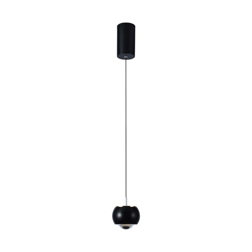 [10078] [VQ226100781] LÁMPARA COLGANTE LED 9W DE DISEÑO (10*10*100CM) NEGRA 3000K