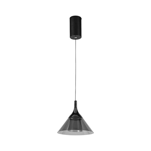 [10081] [VQ226100811] LÁMPARA COLGANTE LED DE DISEÑO 9W (19 5*17 5*100CM) NEGRA 4000K
