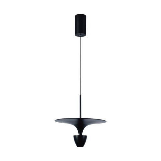 [10084] [VQ226100841] LÁMPARA COLGANTE LED DE DISEÑO 9W (30X320X100CM) CUERPO NEGRO 4000K