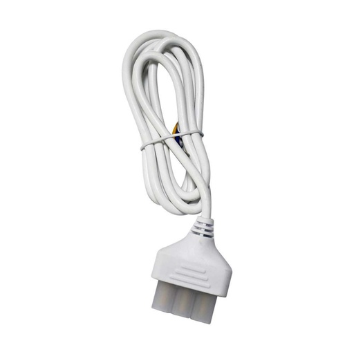 [10180] [VQ226101801] CABLE DE ALIMENTACIÓN BLANCO PARA ILUMINACIÓN LINEAL LED 1.5M 3X0 75MM²