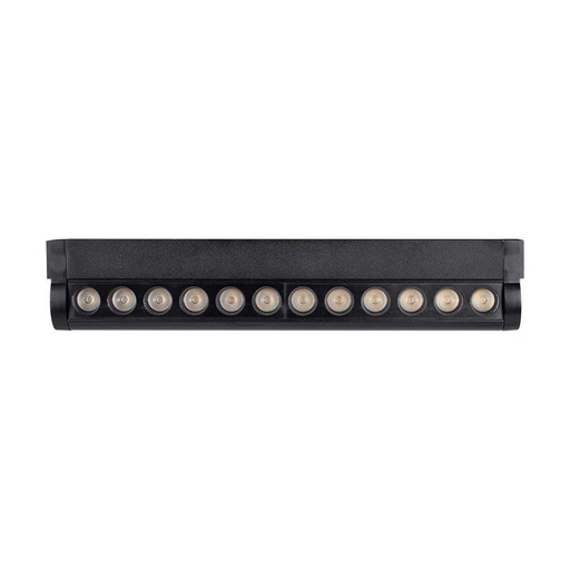[10261] [VQ226102611] FOCO LINEAL MAGNÉTICO LED 12W CUERPO NEGRO AJUSTABLE DE 3000K