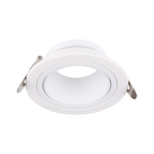 [10296] [VQ226102961] ARO PARA GU10 HIERRO+POLICARBONATO CUERPO BLANCO