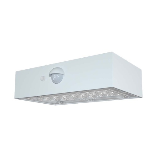 [10306] [VQ226103061] APLIQUE PARED SOLAR LED 3W SENSOR CUERPO BLANCO 4000K + 3000K