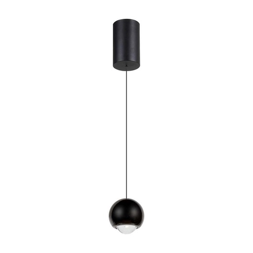 [10341] [VQ226103411] LÁMPARA DE TECHO COLGANTE LED 5W CUERPO NEGRO 3000K