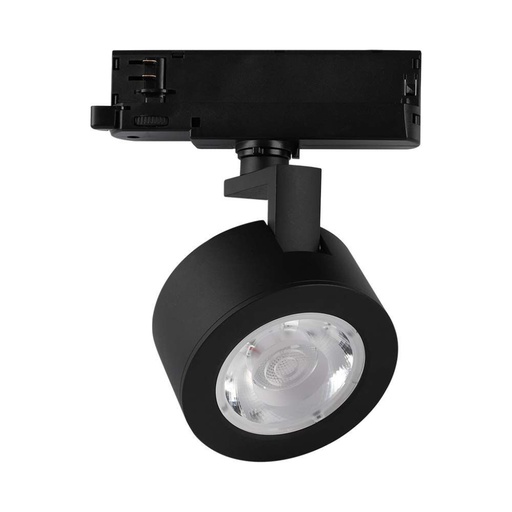 [10371] [VQ226103711] PROYECTOR EN CARRIL LED COB 30W CUERPO NEGRO  CCT CCT