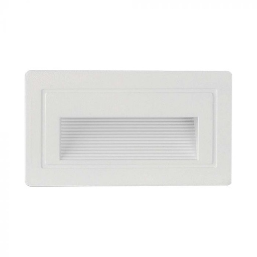 [10378] [VQ226103781] BALIZA DE PASO LED 3W CUERPO BLANCO 3000K