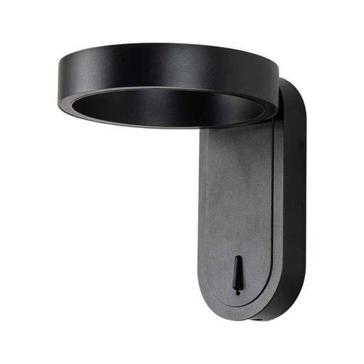[10448] [VQ226104481] APLIQUE LED 5W CUERPO NEGRO IP65 3000K+4000K