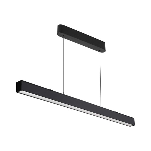 [10468] [VQ226104681] LÁMPARA COLGANTE LINEAL LED 40W CUERPO NEGRO IP20 CCT
