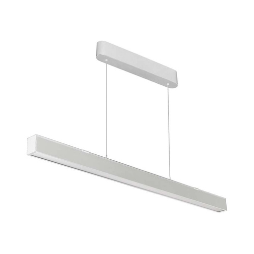 [10469] [VQ226104691] LÁMPARA COLGANTE LINEAL LED 40W CUERPO BLANCO CCT