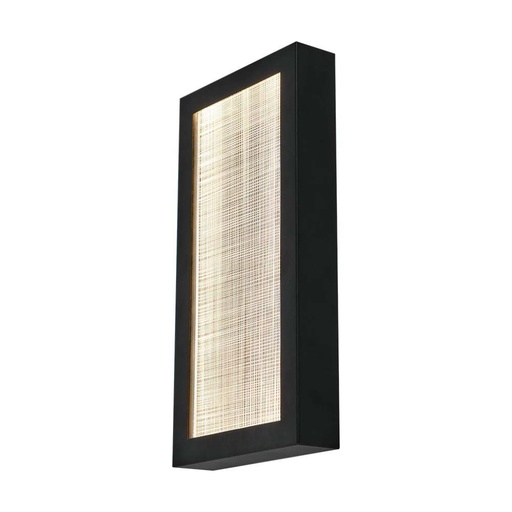 [10558] [VQ226105581] APLIQUE LED 20W PARA EXTERIOR (W200*D50*H400MM) CUERPO NEGRO IP65 3000K