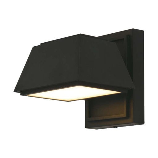 [10564] [VQ226105641] APLIQUE LED PARA EXTERIOR 14W (L16*W16.5*H16.4MM) CUERPO NEGRO IP65 3000K