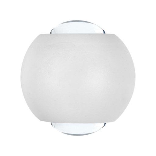 [10587] [VQ226105871] APLIQUE LED 2W 'LUZ ARRIBA Y ABAJO' CUERPO BLANCO IP54 4000K