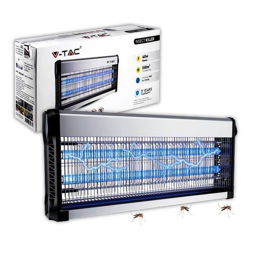 [11182] [VQ226111821] Lámpara mata insectos eléctrico 2 tubos de 20W