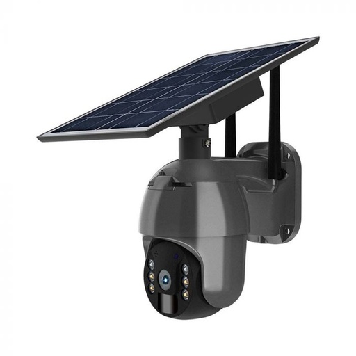 [11615] ¬[VZ23230] CÁMARA HD SMART SOLAR ENERGY PTZ CON SENSOR CUERPO NEGRO