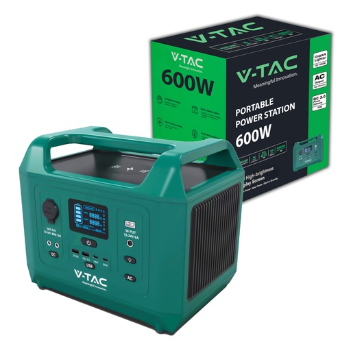 [11626] [VZ23252] ENCHUFE DE LA UE DE LA ESTACIÓN DE ENERGÍA PORTÁTIL DE SALIDA DE 600 W