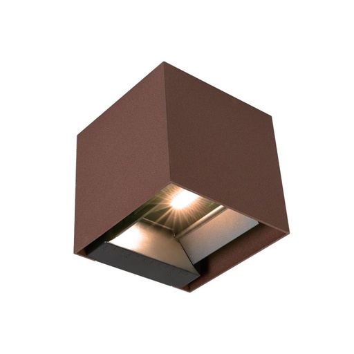 [11889] [VQ226118891] APLIQUE SOLAR LED 9W COB CON SENSOR PIR CUERPO CORTEN IP65 4000K