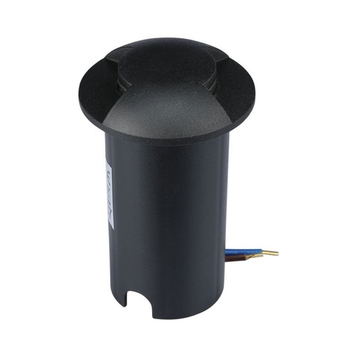 [1468] [VQ22614681] BALIZA PARA EMPOTRAR EN SUELO 1W CUERPO NEGRO 2 DIRECCIONES 6500K