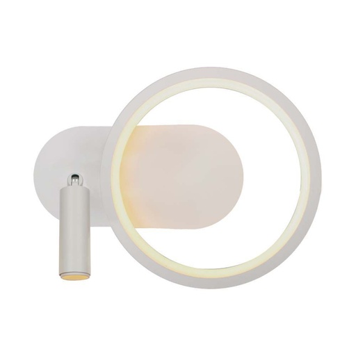 [14982] [VQ226149821] APLIQUE DE DISEÑO LED 14W 250X100X180MM CUERPO BLANCO 4000K