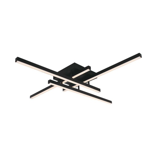 [14995] [VQ226149951] PLAFÓN DE DISEÑO LED 38W NEGRO 850*850*105MM 4000K