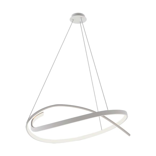 [14996] [VQ226149961] LÁMPARA COLGANTE LED 48W DE DISEÑO 800*1200MM TRIAC REGULABLE CUERPO BLANCO 3000K
