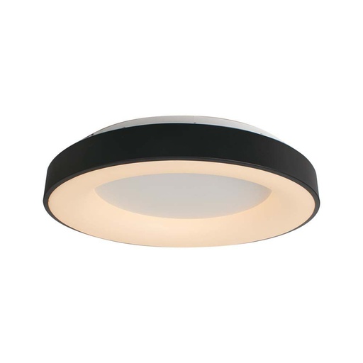 [15346] [VQ226153461] PLAFÓN DECORATIVO LED 49W 60*9CM CUERPO NEGRO 3000K