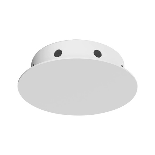 [15355] [VQ226153551] SOPORTE D150*H35MM CON 8 ORIFICIOS EN EL LADO BLANCO MATE
