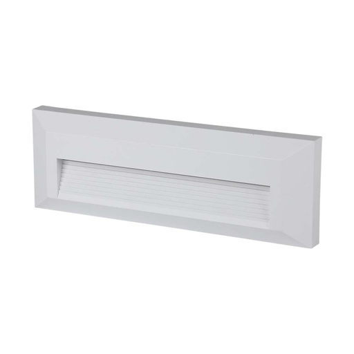 [211326] [VQ2262113261] BALIZA PARED LUZ INDIRECTA LED 3W CUERPO BLANCO RECTANGULAR 4000K