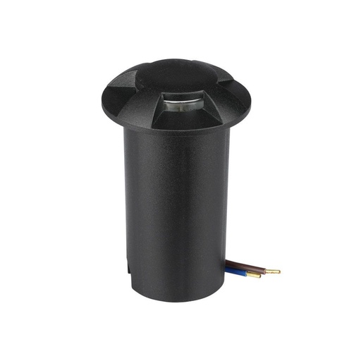 [211472] [VQ2262114721] BALIZA PARA EMPOTRAR EN SUELO 1W NEGRO 4 DIRECCIONES 6500K
