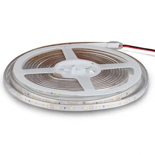 [212032] [VQ2262120321] TIRA LED V-TAC 12V DC 4,2W SMD 60LED/M 420LM/M PCB 8.8MM CRI>80 IP65 3000K (ROLLO DE 5 METROS)