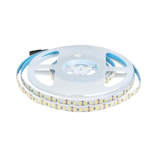 [212162] [VQ2262121621] TIRA LED V-TAC 12V DC 20W SMD 5730 120LED/M 1800LM/M PCB 10MM CRI>90 IP20 3000K (ROLLO DE 5 METROS)