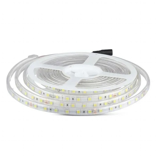 [212562] [VQ2262125621] TIRA LED V-TAC 24V DC 10W SMD5050 60LED/M 830LM/M PCB 11.4MM CRI>80 IP65 3000K (ROLLO DE 5 METROS)