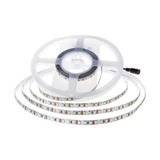 [212596] #[VQ2262125961] TIRA LED V-TAC 24V DC 12W SMD2835 168LED/M 1680LM/M PCB 10MM CRI>80 IP20 3000K (ROLLO DE 5 METROS)