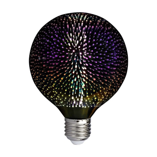 [212706] [VQ2262127061] BOMBILLA LED 3W E27 FILAMENTO 3D G125 3000K